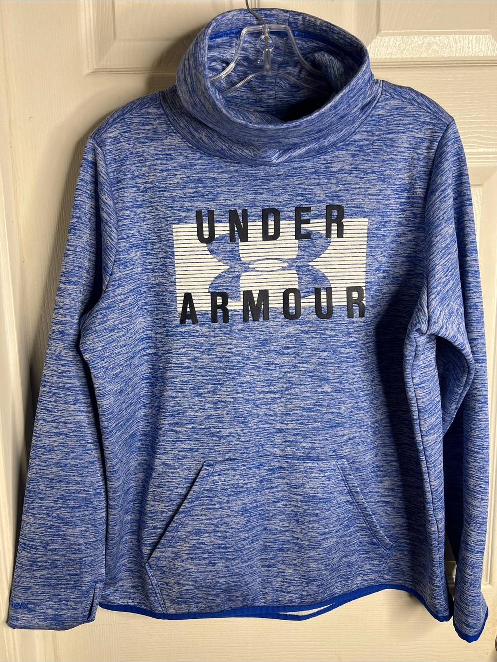 Under Armour Funnel Neck ColdGear Storm Fleece Pullover Women’s Large Blue thumb